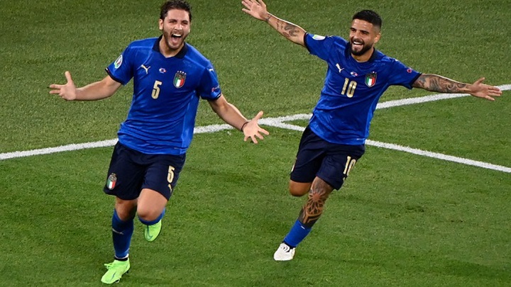 Italy là đội thi đấu ấn tượng nhất với thành tích toàn thắng